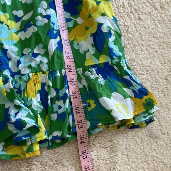 Walter Baker Kasey Dress Floral Mini Ruffle Hem Short Sleeves Size XL - Picture 13 of 16